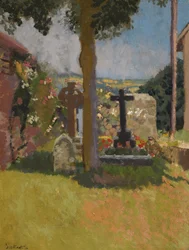 Kirchhof von Chagford, Devon, 1915